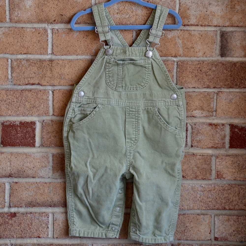 Baby GAP Olive Corduroy Overalls Baby